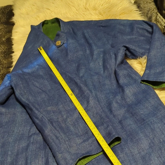 Reversible Hmong embroidery jacket Blazer coat - Picture 4 of 15